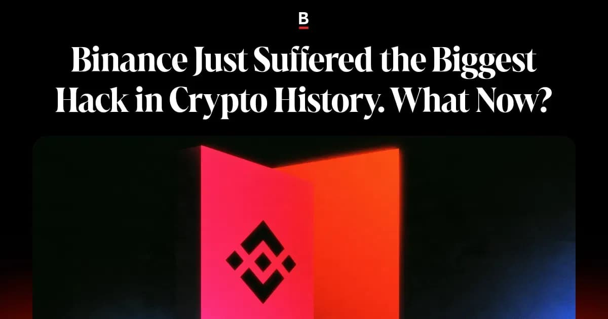 Binance Sufre un Hackeo Histórico: Lo Que Necesitas Saber
