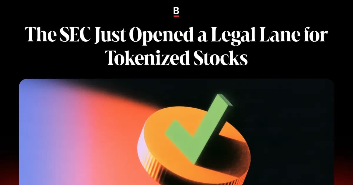SEC Introduces Innovation Exemption for Tokenized Stocks