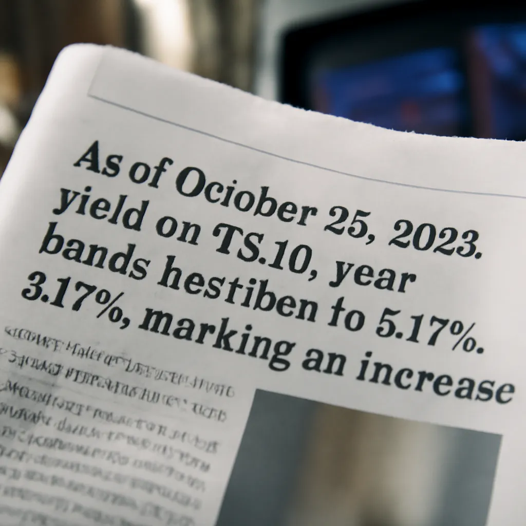 US 10-Year Treasury Yield Rises to 5.17% Amid Global Bond Market Slowdown